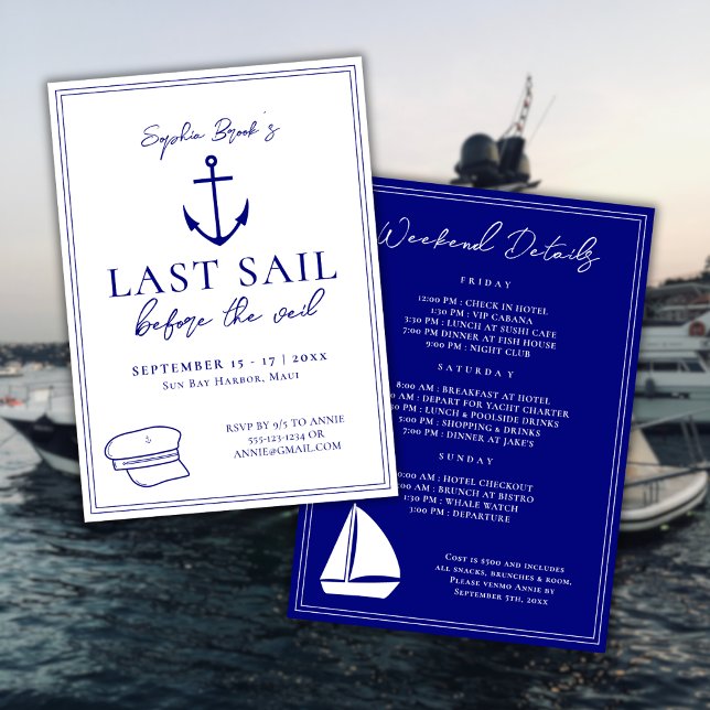 Invitation Dernière voile avant le voile de la fin de la libe (Créateur téléchargé)