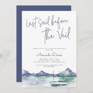 Invitation Dernière Voile Avant Voile Nautique Moderne Bachel