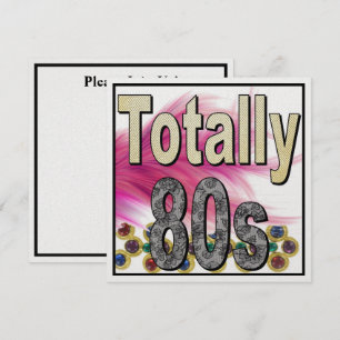 Invitation des années 80