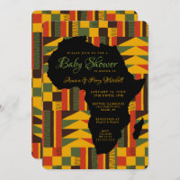 Invitation des Baby showers tribaux africains