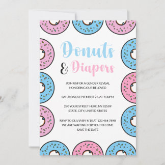 Invitation Des beignes et des dessinateurs aspergent la révél