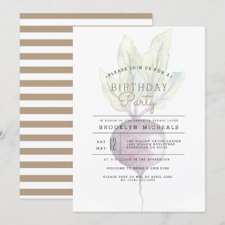 Invitation Des betteraves opaques | Aquarelle de légumes bio