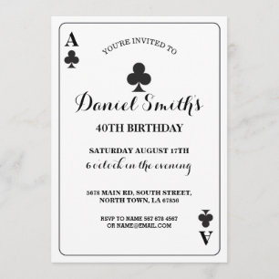 Invitation des clubs à jouer à la carte Anniversai