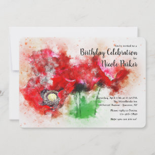 Invitation des Coquelicots Rouges