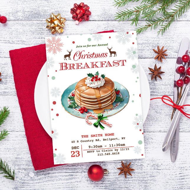 Invitation des crêpes de Noël (Créateur téléchargé)