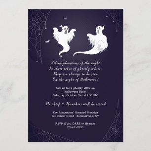 Invitation des fantômes d'Halloween