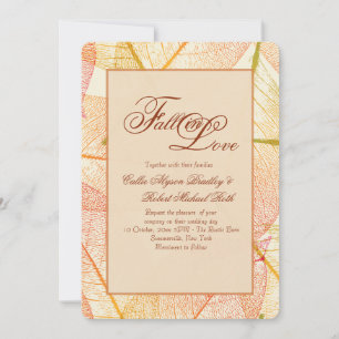 Invitation des feuilles d'automne