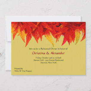 Invitation des Feuilles Écarlates
