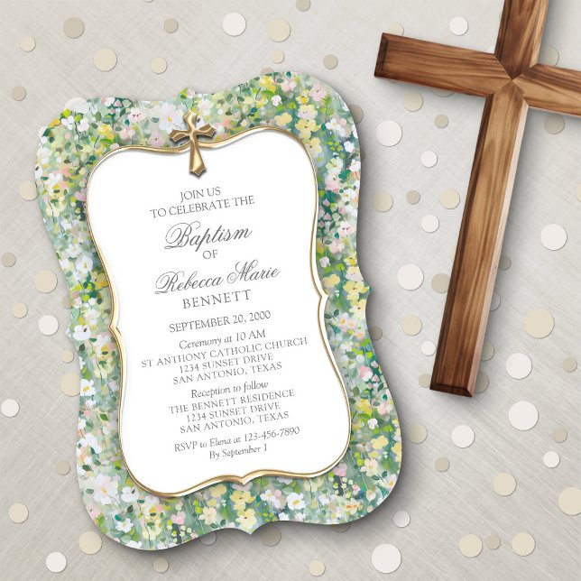 Invitation des filles du baptême (Créateur téléchargé)