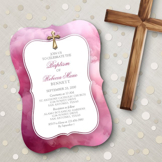Invitation des filles du baptême (Créateur téléchargé)
