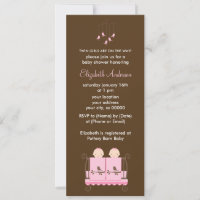 Des filles jumelles au Baby shower de lit rose