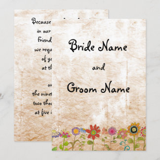 Invitation des fleurs