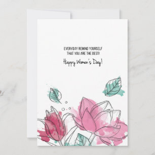Invitation des fleurs d'aquarelle