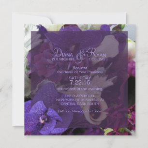 Invitation des fleurs de mariage impériales