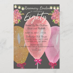 Invitation des flocons 80e anniversaire