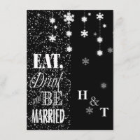 Des flocons noirs blancs mangent des Mariages mari