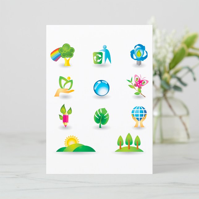 Invitation des icônes de la nature (Créateur téléchargé)