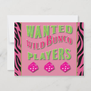 Invitation des joueurs Wild Bunco