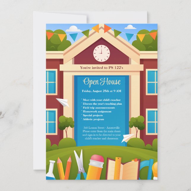 Invitation des journées scolaires (Devant)