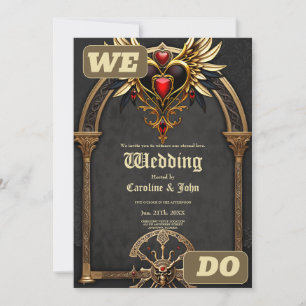 Invitation Des noeuds celtiques et un coeur dans l'élégance g