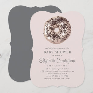 Invitation Des noix de muscade parsemées et un Baby shower