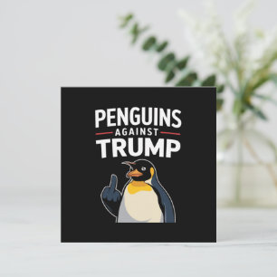 Invitation Des palmes de pingouin contre Trump