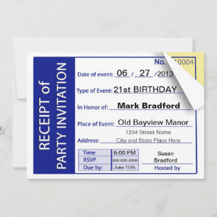 INVITATION DES PARTIES - RÉCEPTION - BUT MULTIPLES