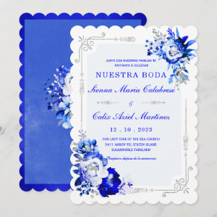 Invitation Des Robes Originales et Élégantes en Bleu Roi