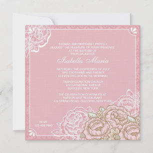 Invitation des Roses vintages du chou