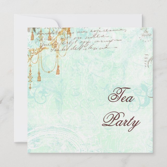 Invitation des rouleaux et des tracés de dentelle (Devant)