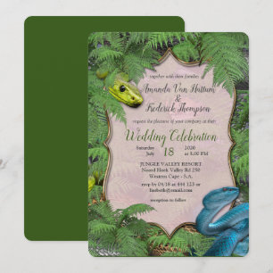 Invitation Des serpents glissants et sournois dans l'invitati