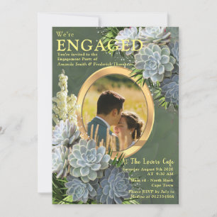 Invitation Des teintes succulentes de blues pâles