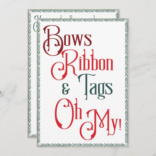 Invitation Des Vaches, Des Ruban, Des Balises, Des Balises, O (Devant / Derrière)