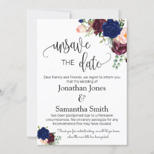 Invitation Désenregistrer les dates mariage date changer mari