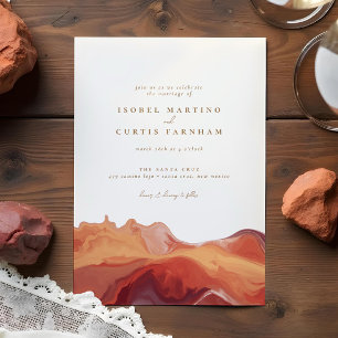 Invitation Desert Colours Terracotta Sud-Ouest Mariage