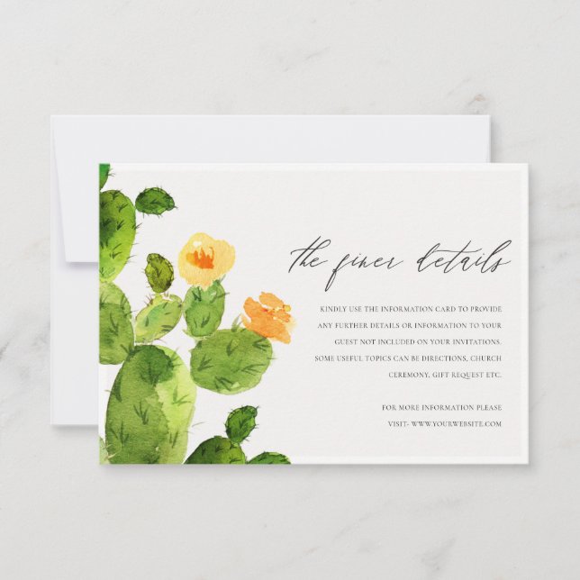 INVITATION DÉSERT DE COULEUR D'EAU VERTE INFORMATIONS SUR LES (Devant)