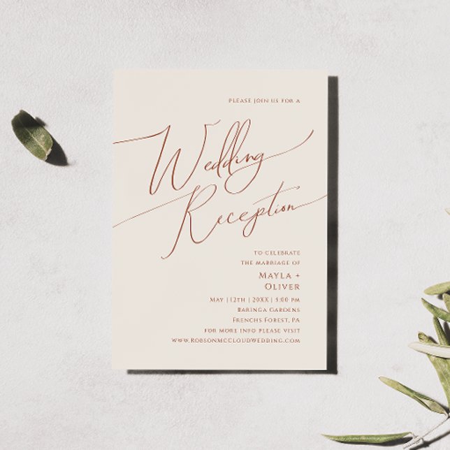 Invitation Désert de Whimsical | Accueil Mariage Beige (Créateur téléchargé)