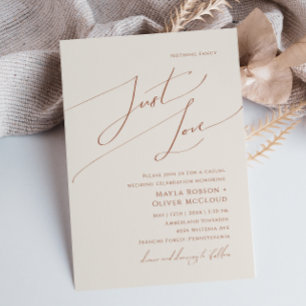 Invitation Désert de Whimsical   Beige Just Love Mariage