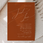 Invitation Désert de Whimsical | Terracotta Just Love Mariage<br><div class="desc">Ce désert fantaisiste | terracotta just love faire-part de mariage est parfait pour votre simple rustique western beige et terre cuite mariage. La palette de couleurs de saumons neutres est vintage au sud-ouest avec une touche rétro moderne. Le script est une délicate calligraphie minimaliste manuscrite qui est assez élégant et...</div>