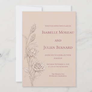 Invitation Desert Rose – Dune & Bloom Mariage