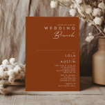 Invitation Désert simple | Brunch Mariage en terre cuite<br><div class="desc">Ce simple désert | Terracotta mariage brunch invitation est exactement ce que vous cherchez pour compléter votre brunch boho rustique moderne. Idéal pour une ambiance occidentale minimaliste vintage ou une ambiance bohème automnale rétro. Le script blanc naturel minimal apparaît vraiment avec cet arrière - plan d'automne coloré. Vous pouvez choisir...</div>