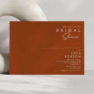 Invitation Désert simple   Fête des mariées en terre cuite