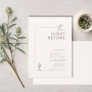 Invitation Desert Vibes Rehearsal Dinner Ivory ID1019