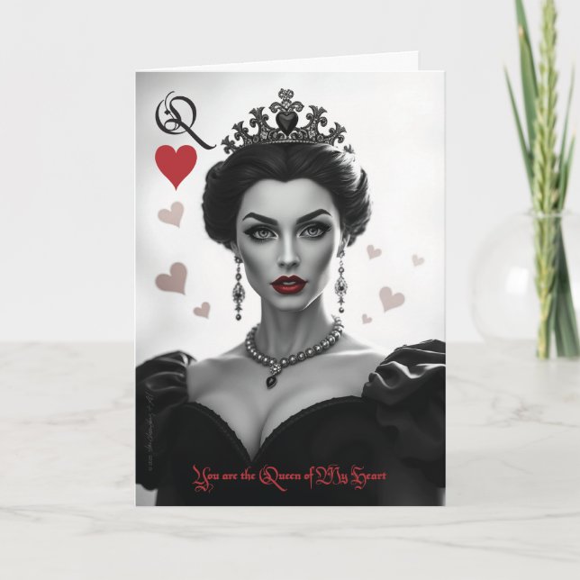 Invitation Design 02 Queen of My Heart Valentine Card (Devant)