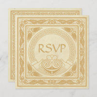 Design Celtique Avec Mariage Claddagh RSVP