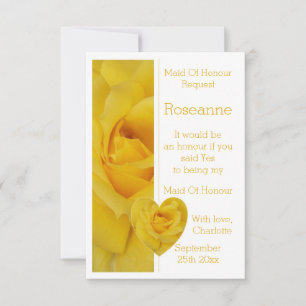 Invitation Design Coeur Rose Jaune Réservé À La Demande D'Hon