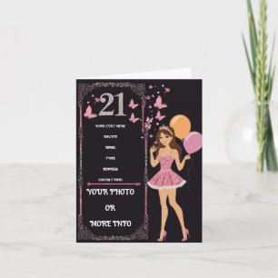 Invitation Design d'anniversaire avec options photo personnal