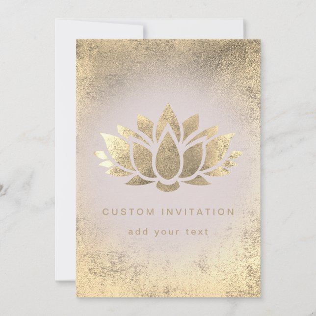 Invitation design de fleurs de lotus (Devant)