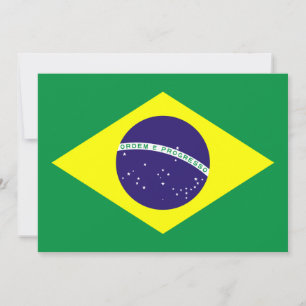 Invitation Design du drapeau brésilien