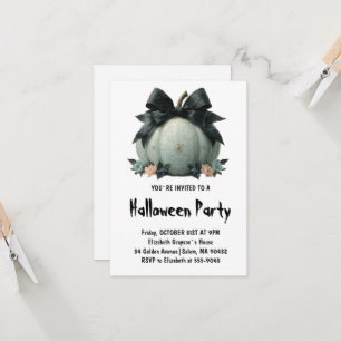 Invitation Design élégant Citrouille Halloween Party